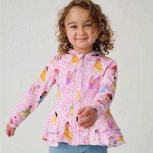 Little Sleepies Princess Garden Peplum Hoodie 3T